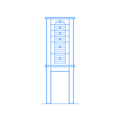 Furniture Jewelry Armoires Glouster Jewelry Armoire Svg Line Art, Free Vectors File
